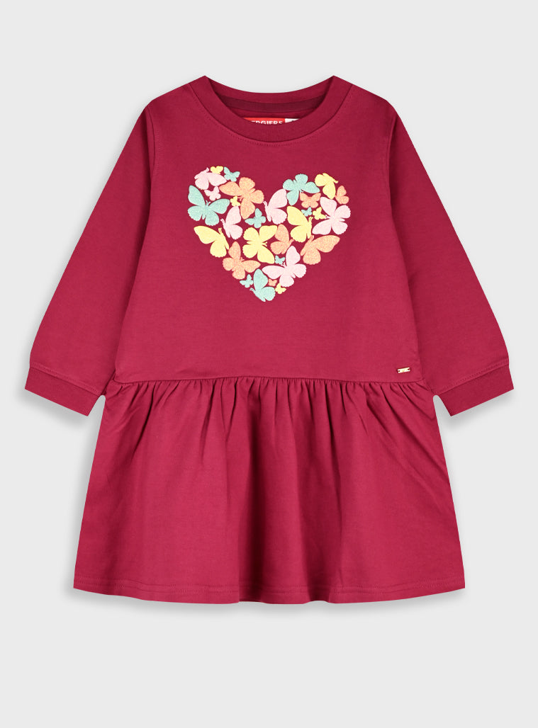 Cotton Girl Dress - Violet