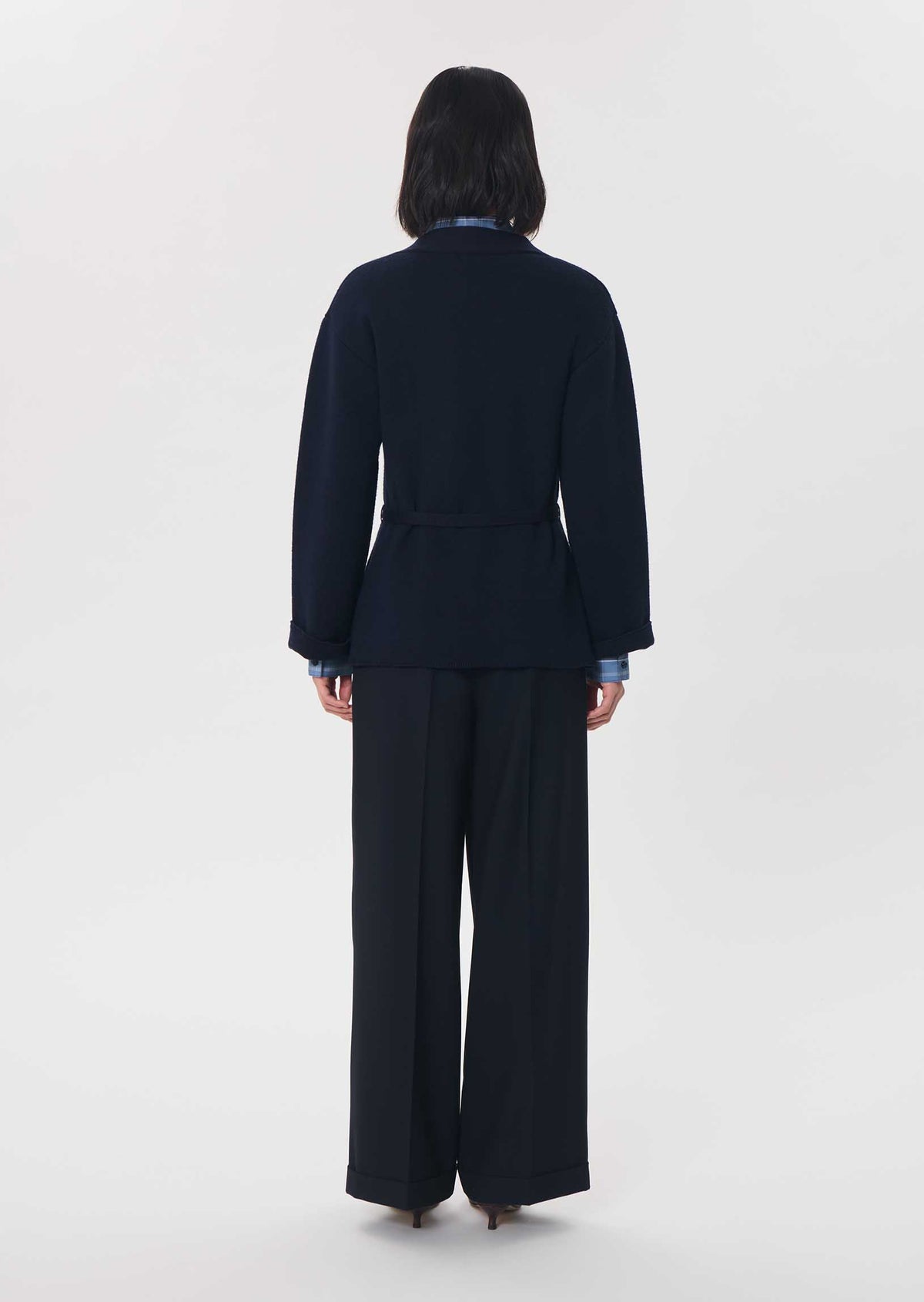 Gaya cardigan in navy wool by Tara Jarmon