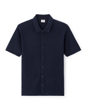 Navy Short Sleeves Shirt - Celio Lebanon