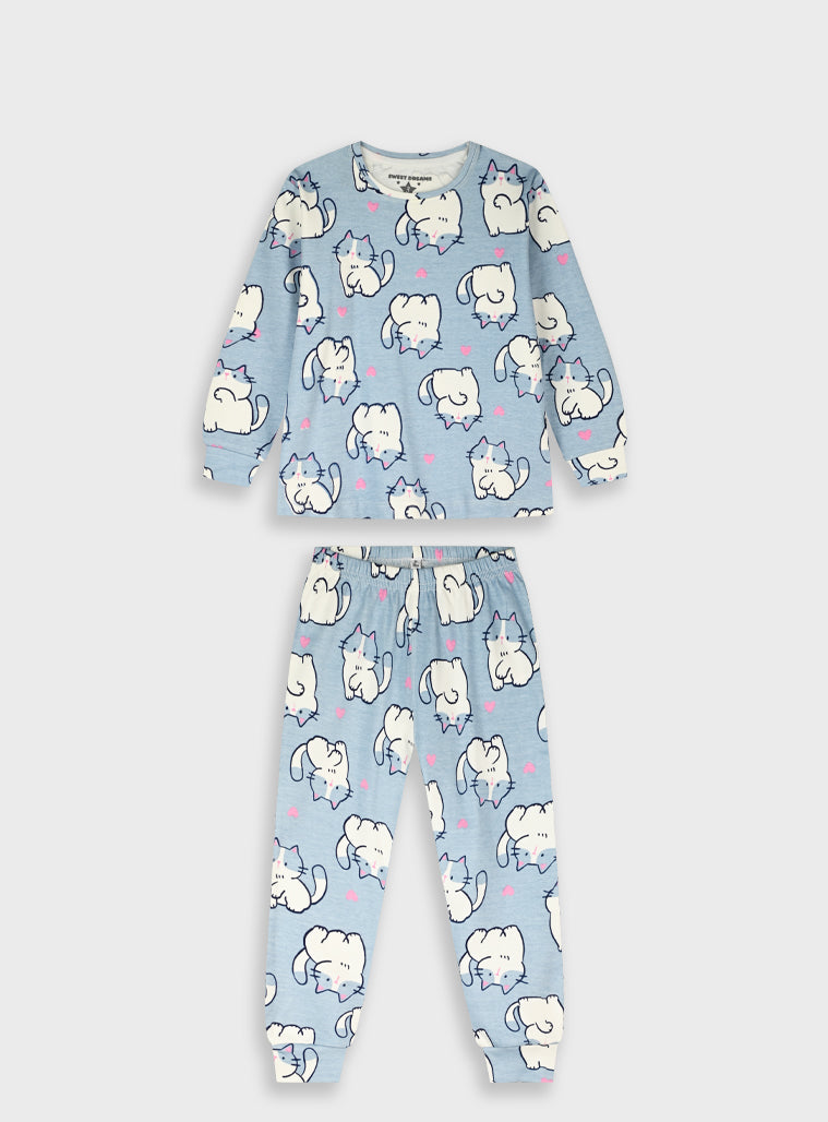 Cotton Girl Pyjamas - All Over Print