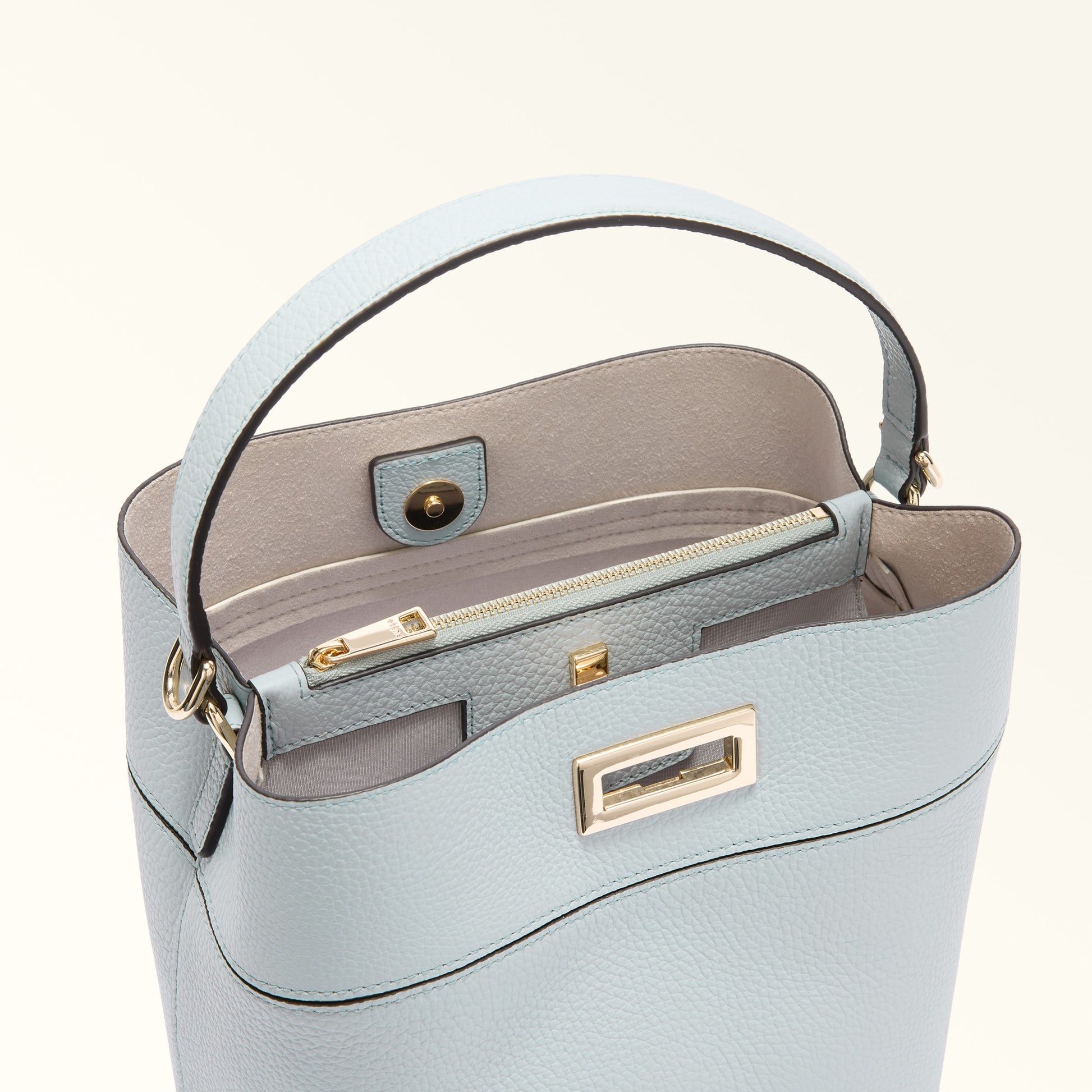 Furla Amelia M Bucket Bag in Green - Bags 
