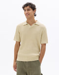 Regular Fit Striped and Textured Polo Celio