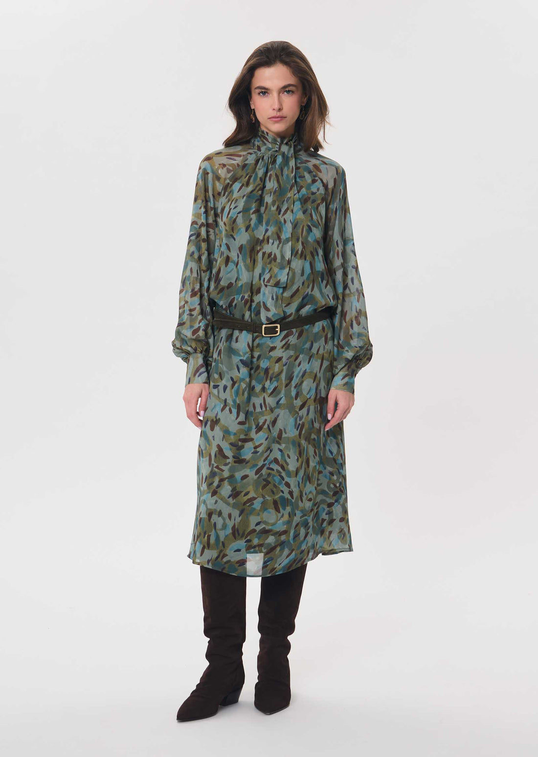 Rizzo dress in green by Tara Jarmon