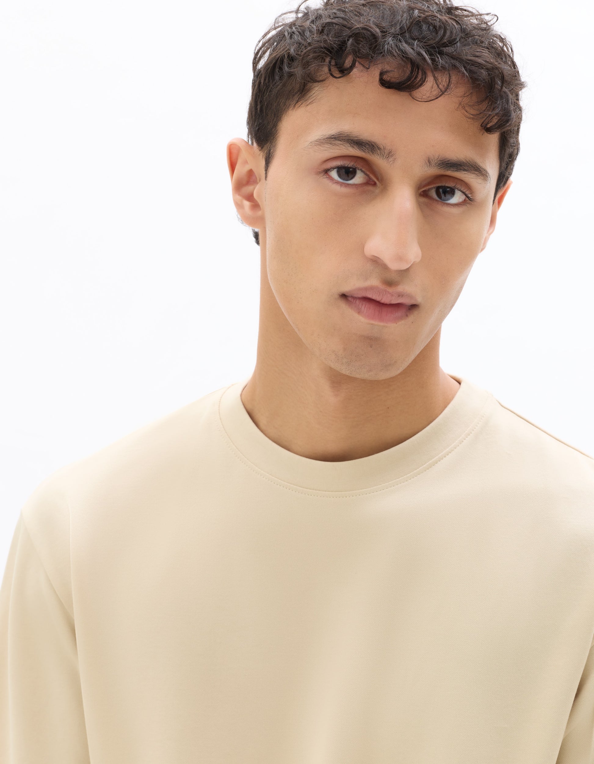 Celio Oversized Crew Neck T-shirt - Beige