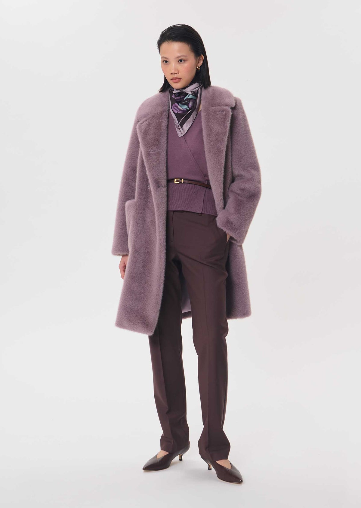 Gabbie cardigan in purple wool by Tara Jarmon