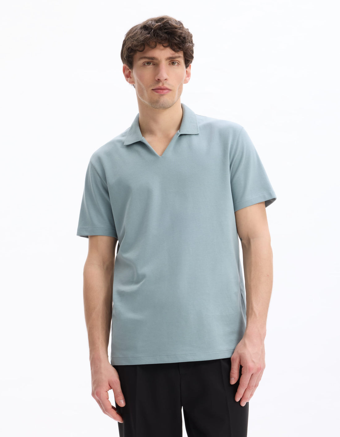 vert de gris Short sleeves Polo