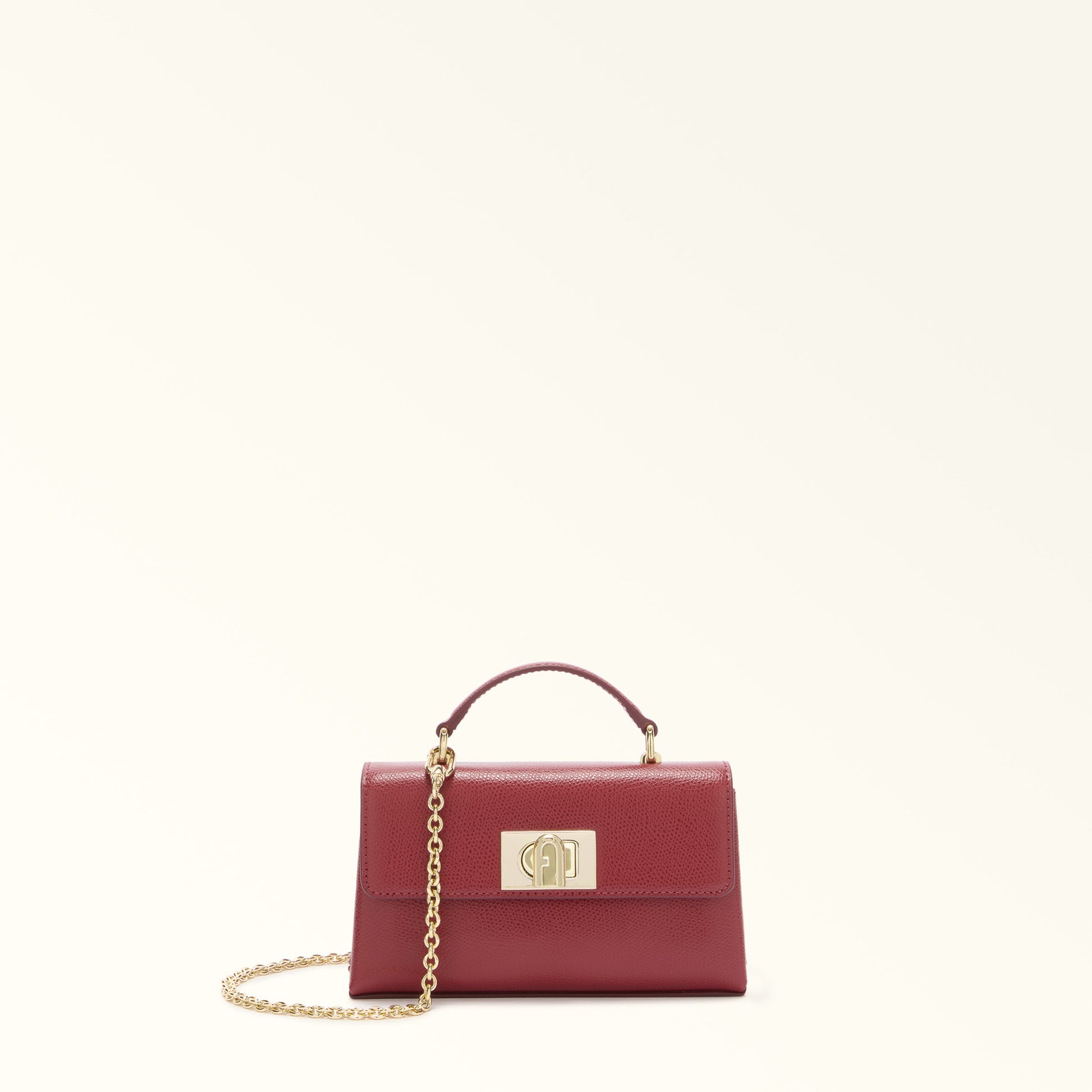 Furla 1927 Mini Crossbody Top Handle in Red - Bags 
