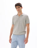 Grey Mel Short Sleeves Polo - Celio Lebanon