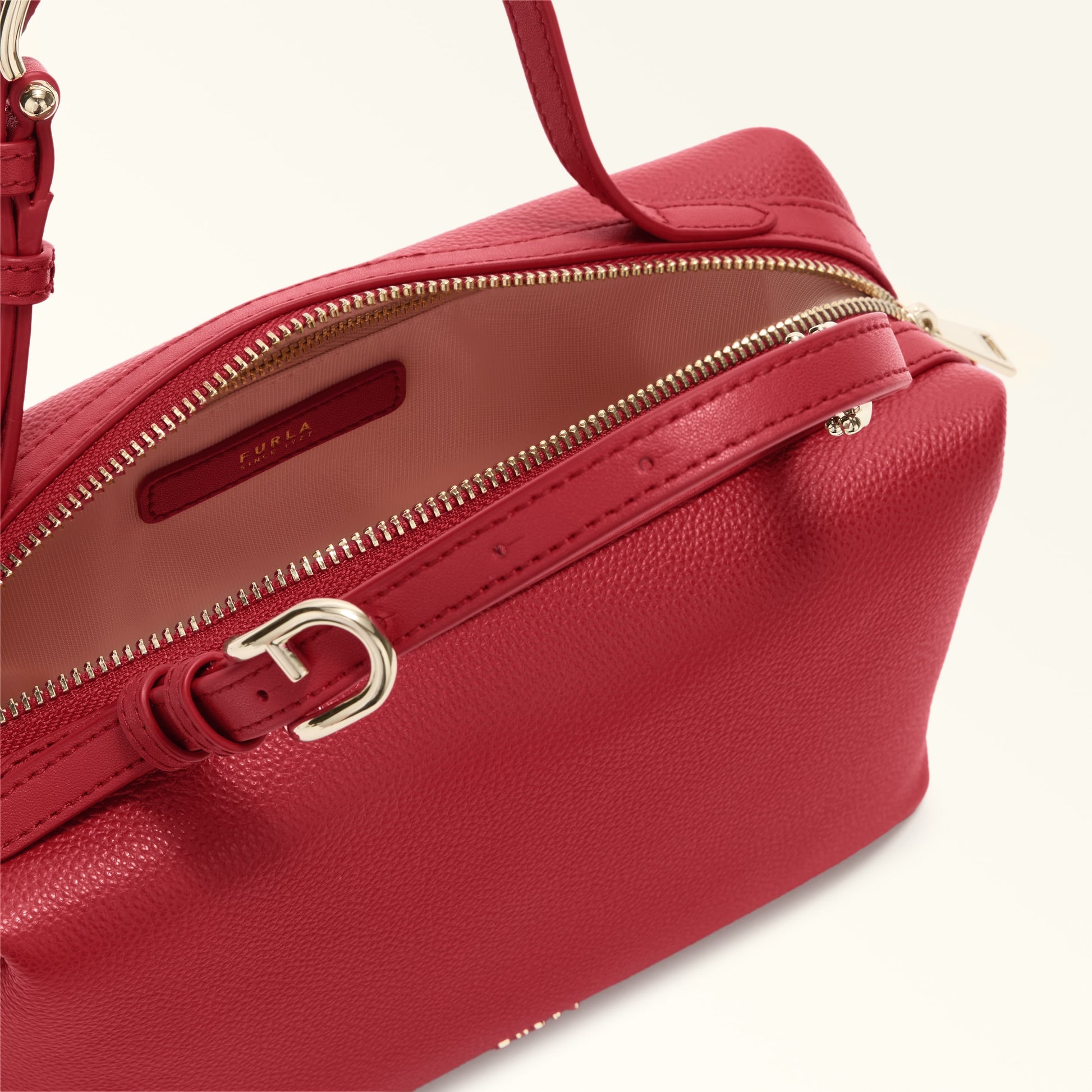 Furla Double Xl Boston  Bag In Leather