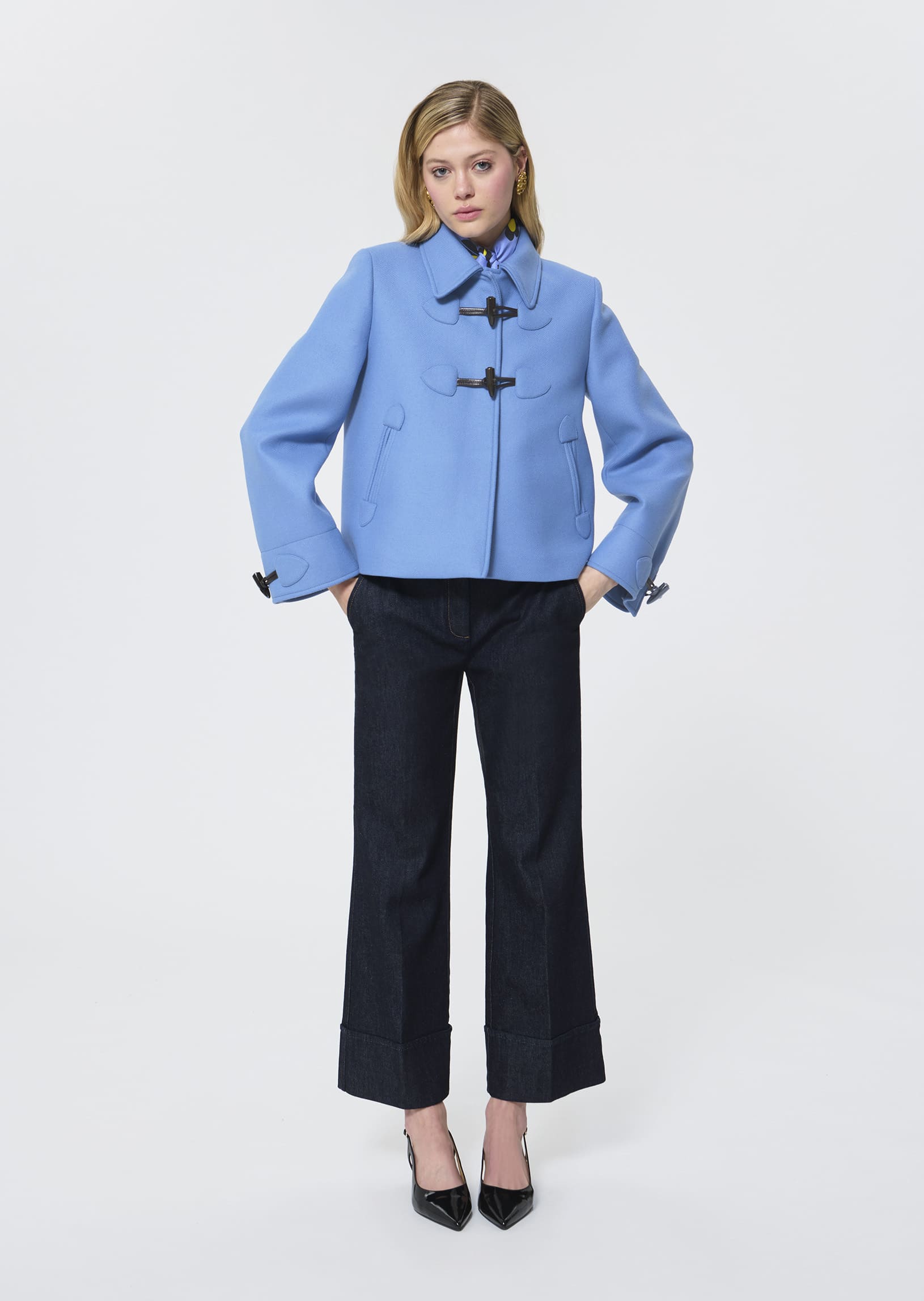 Manoel  horizon woollen cloth coat