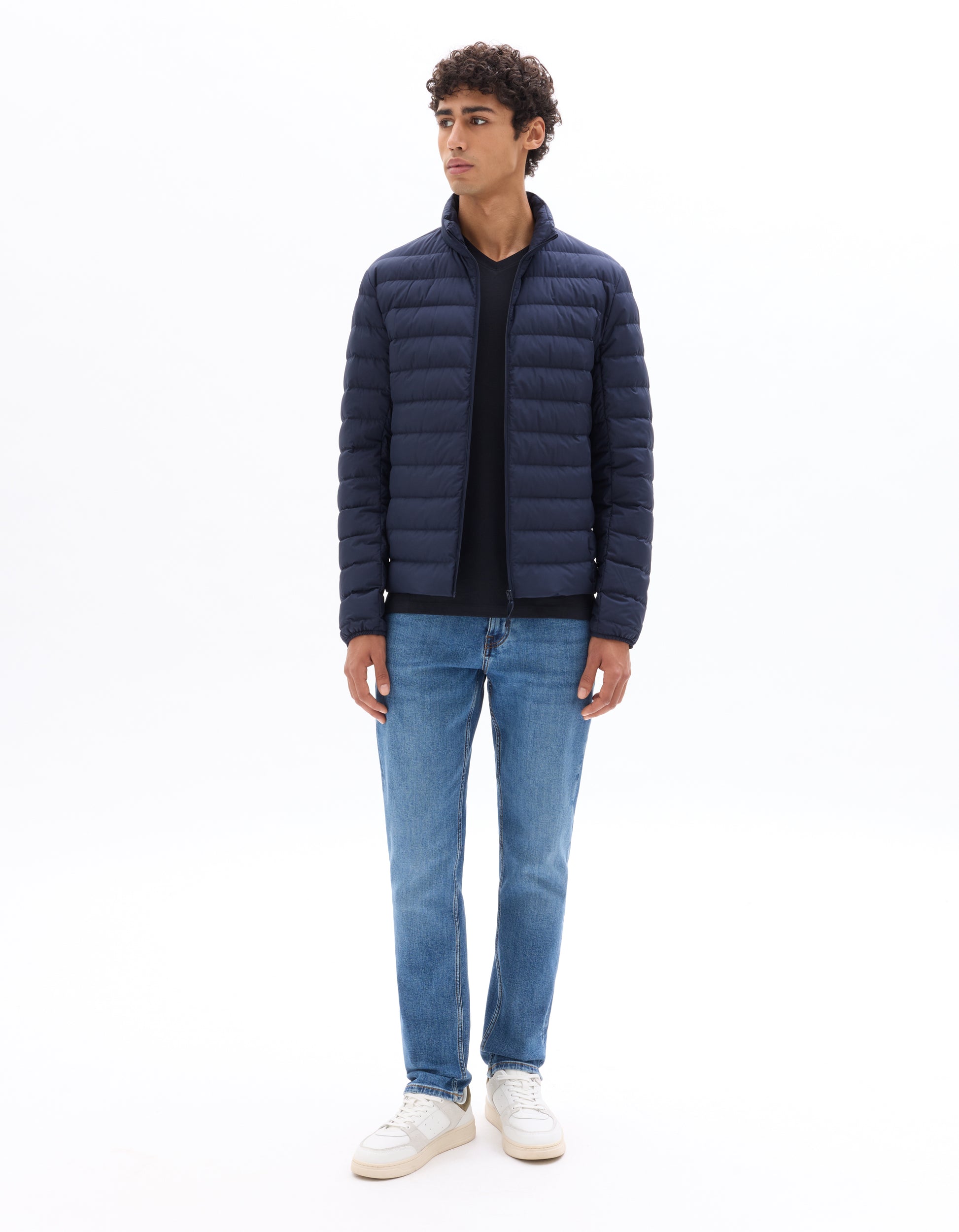 Navy Puffy Jacket - Celio Lebanon
