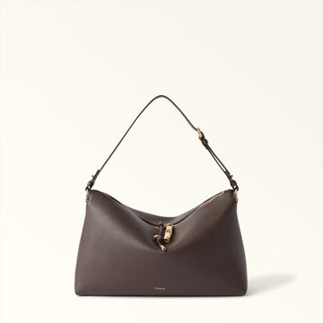 Furla Debby M Shoulder Bag Soft in Brown - Bags 