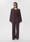 Pia trousers in brown by Tara Jarmon
