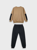 Children's Black Tracksuit(Blouse,Trousers) For Boy