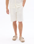 Regular fit 100% Cotton Honeycomb Bermuda Shorts Celio