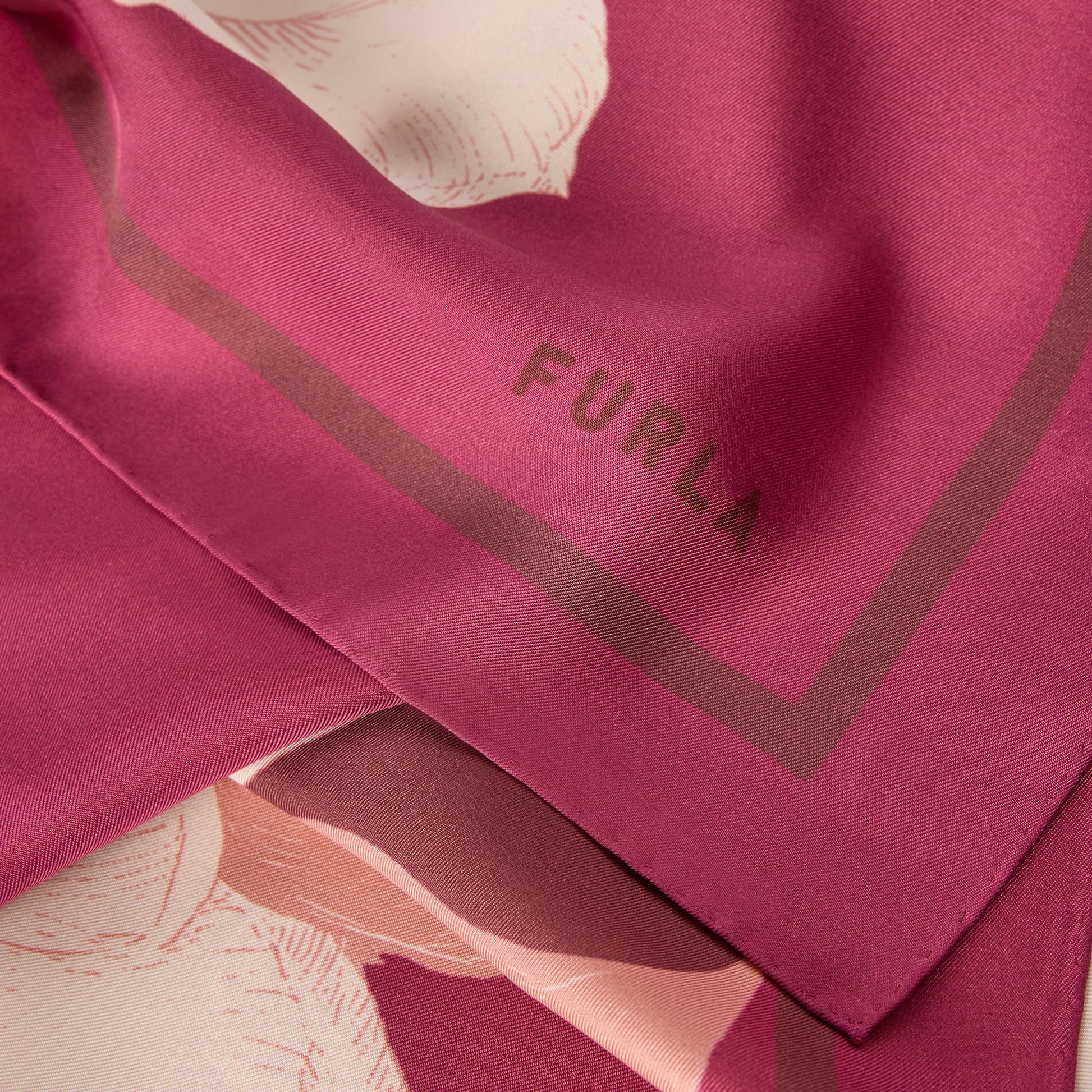 Furla Tortona Carre' 90X90 in Pink - Scarves 