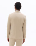 Celio Men's Slim Fit Bi-Stretch Suit Jacket - Beige