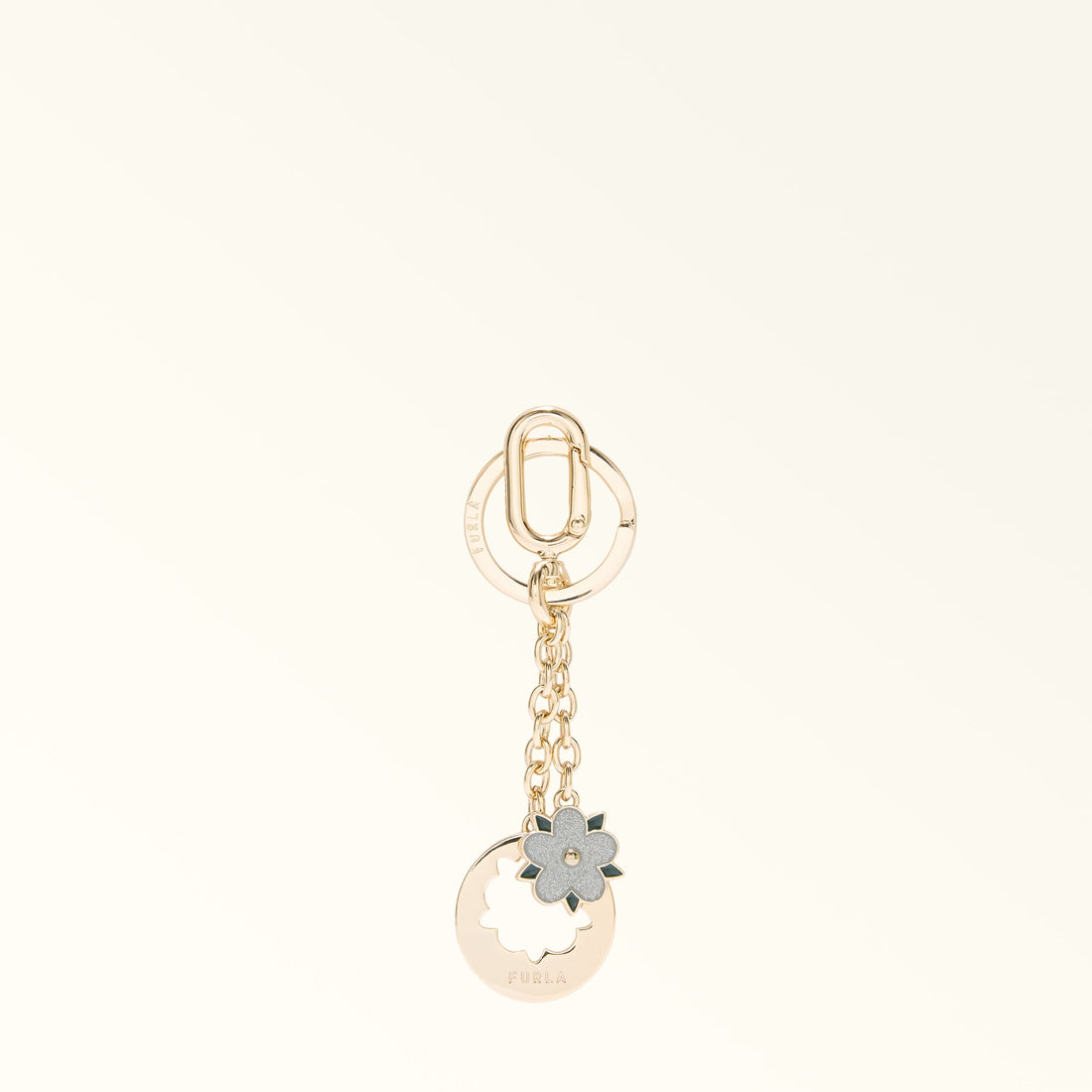 Furla Crystal Keyring Flower  For Women