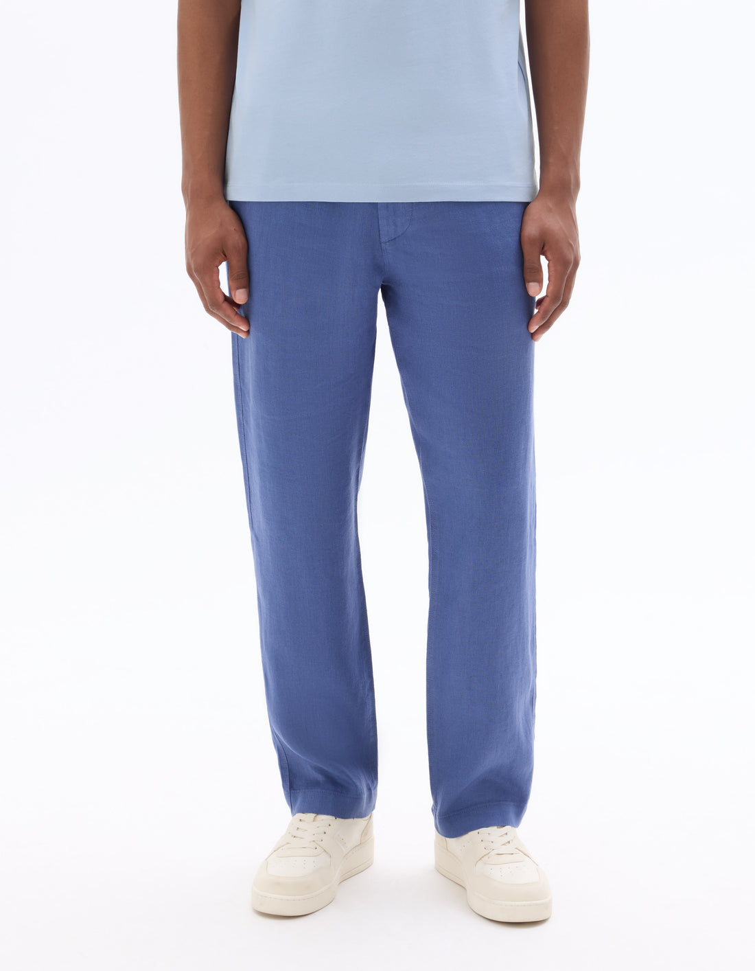 100% Linen Straight-Leg Pants