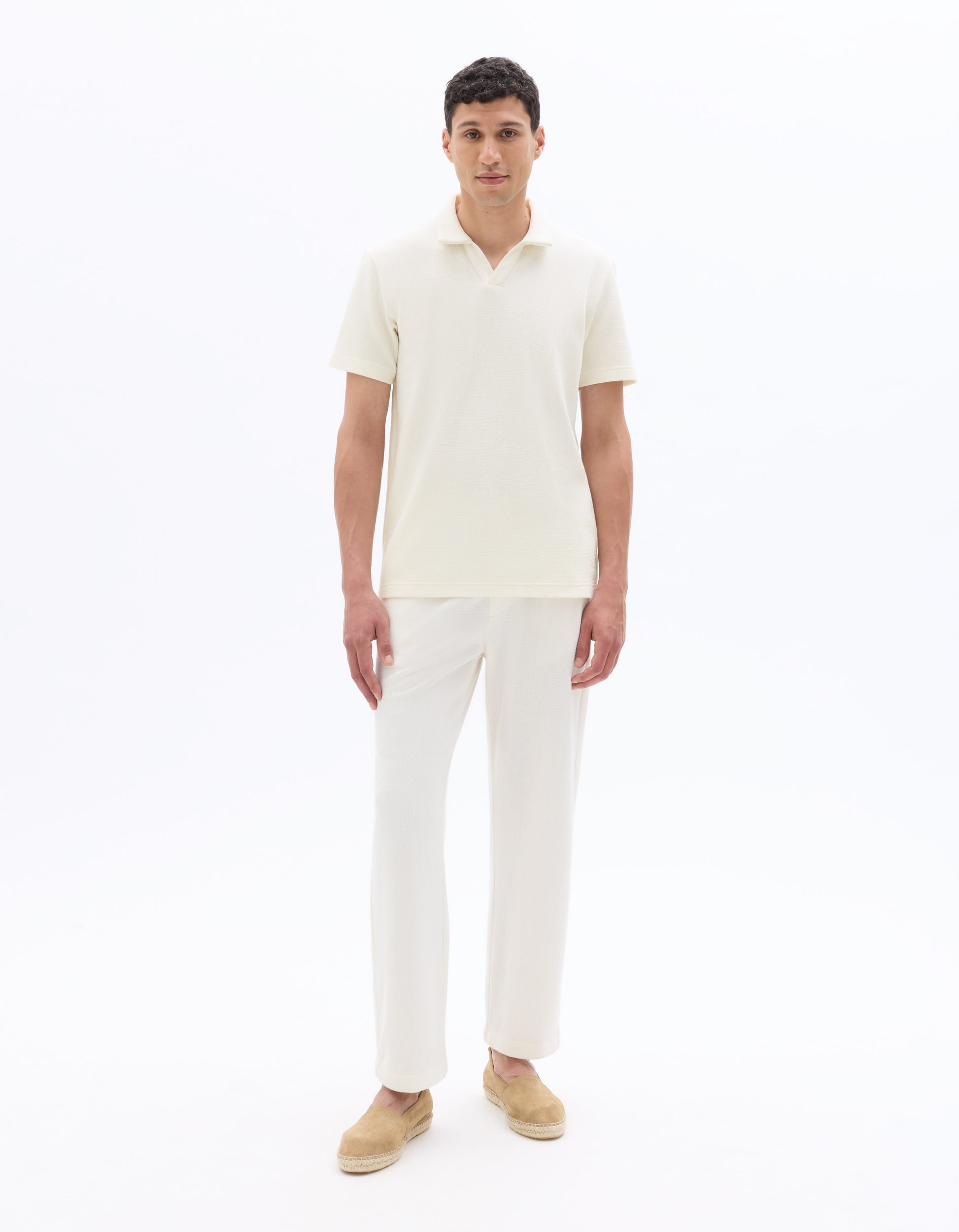 Celio Regular Fit Knit Polo - Beige