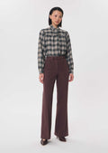 Jerome jeans in brown cotton by Tara Jarmon