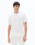 Celio Boxy Crew Neck French Terry T-shirt - White