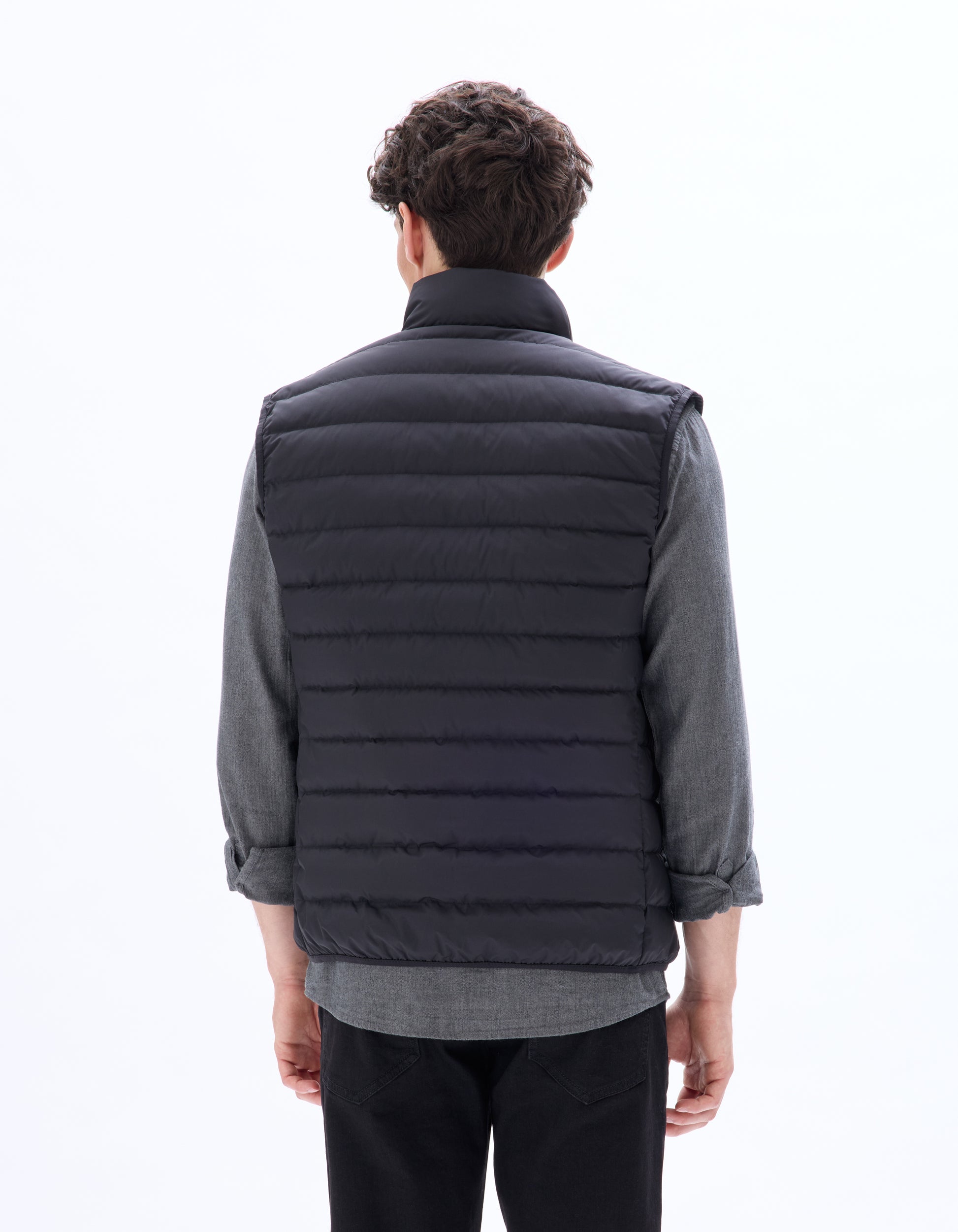 Black Puffy Jacket - Celio Lebanon