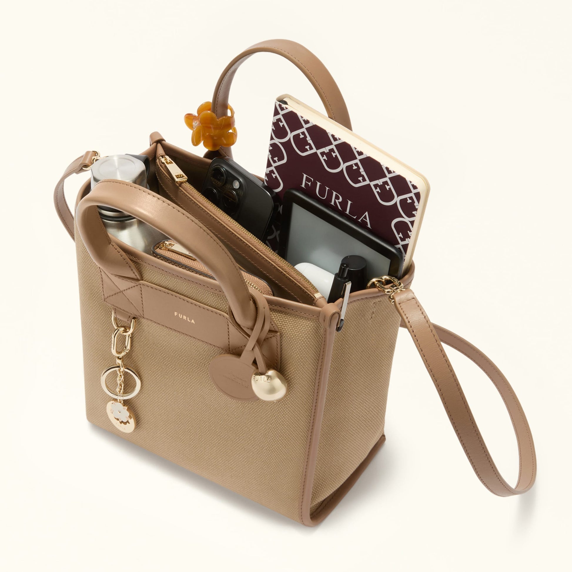 Furla Divide It S Tote in Brown - Bags 