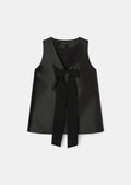 Topaze Black Satin Top by Tara Jarmon Lebanon