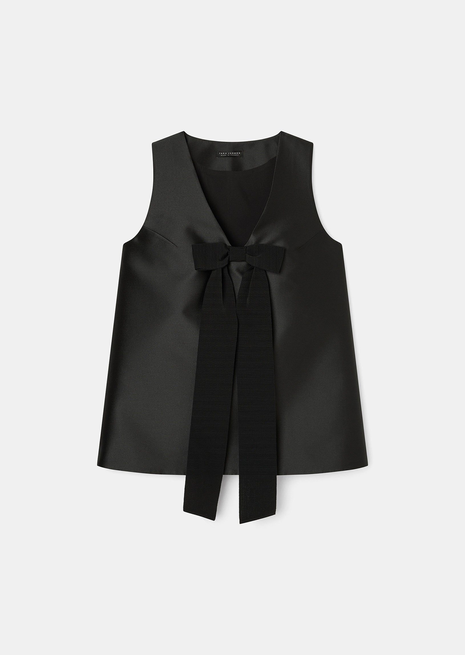Topaze Black Satin Top by Tara Jarmon Lebanon