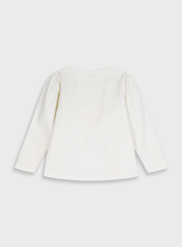 Children's Offwhite Blouse For Girl