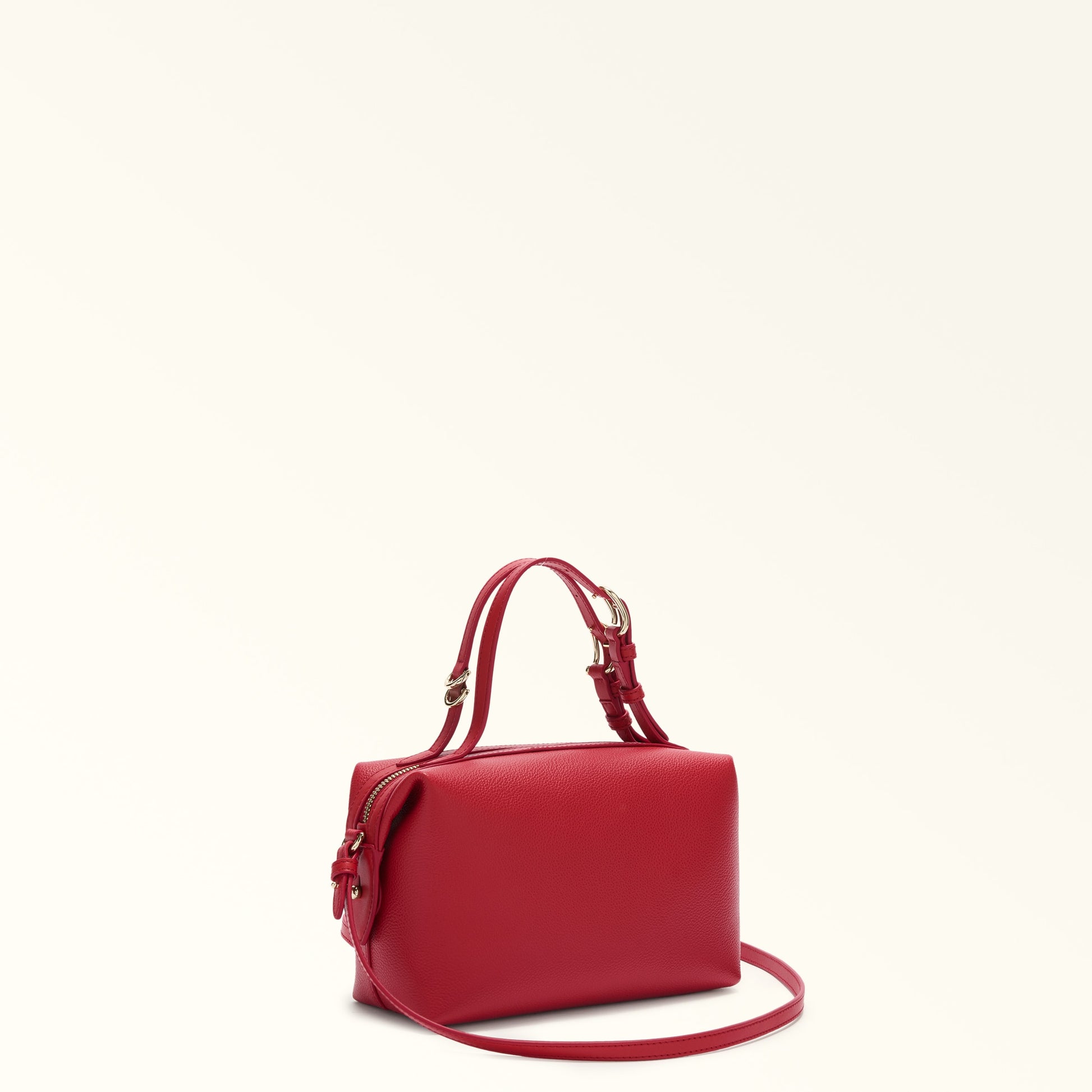 Furla Double Xl Boston  Bag In Leather