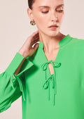 Radiance green crepe dress by Tara Jarmon Lebanon