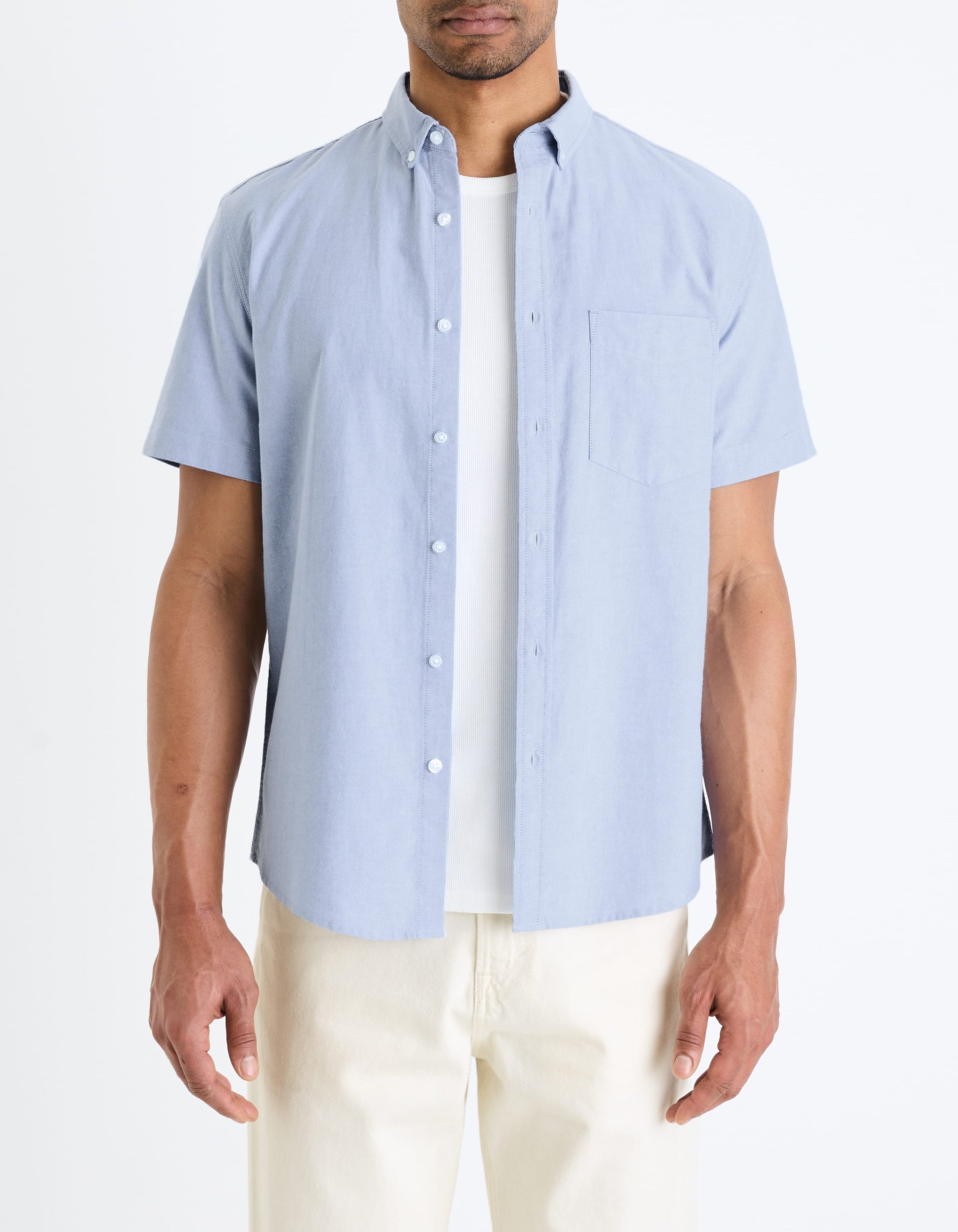 blue Short sleeves Shirt