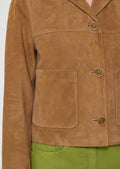 Jacket beige suede