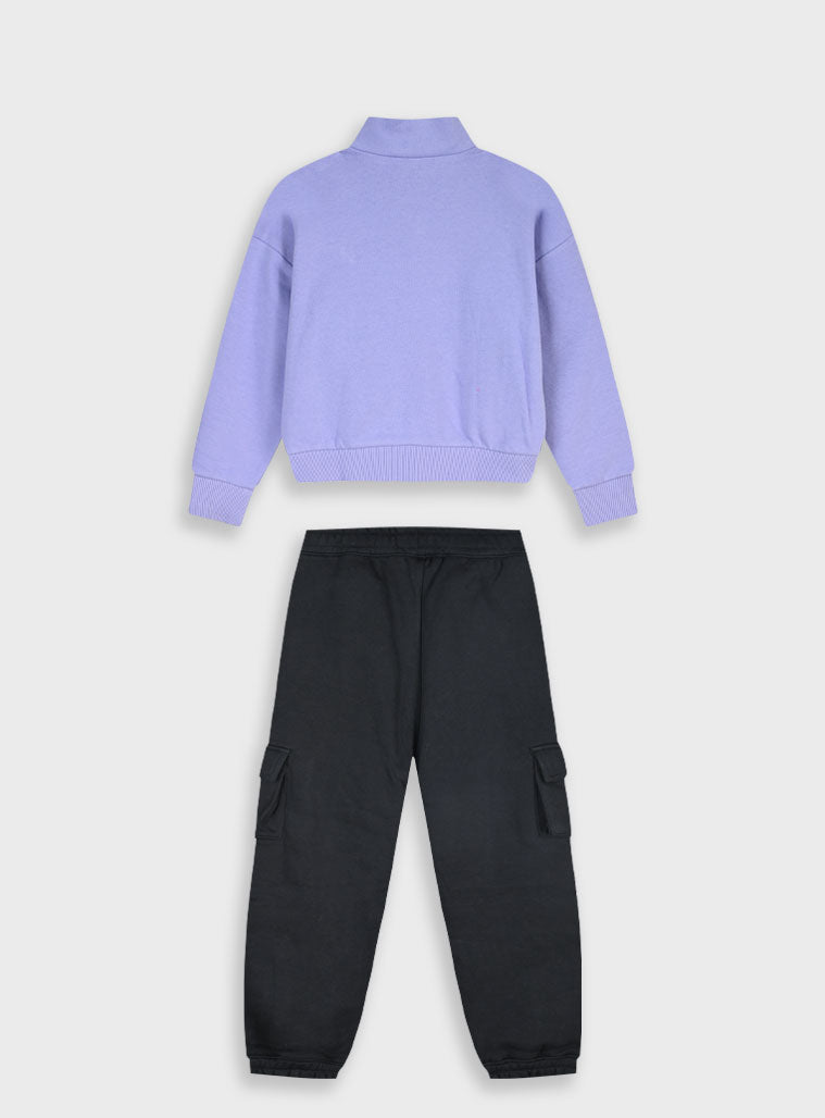 Children's Lilac Tracksuit For Girl Energiers