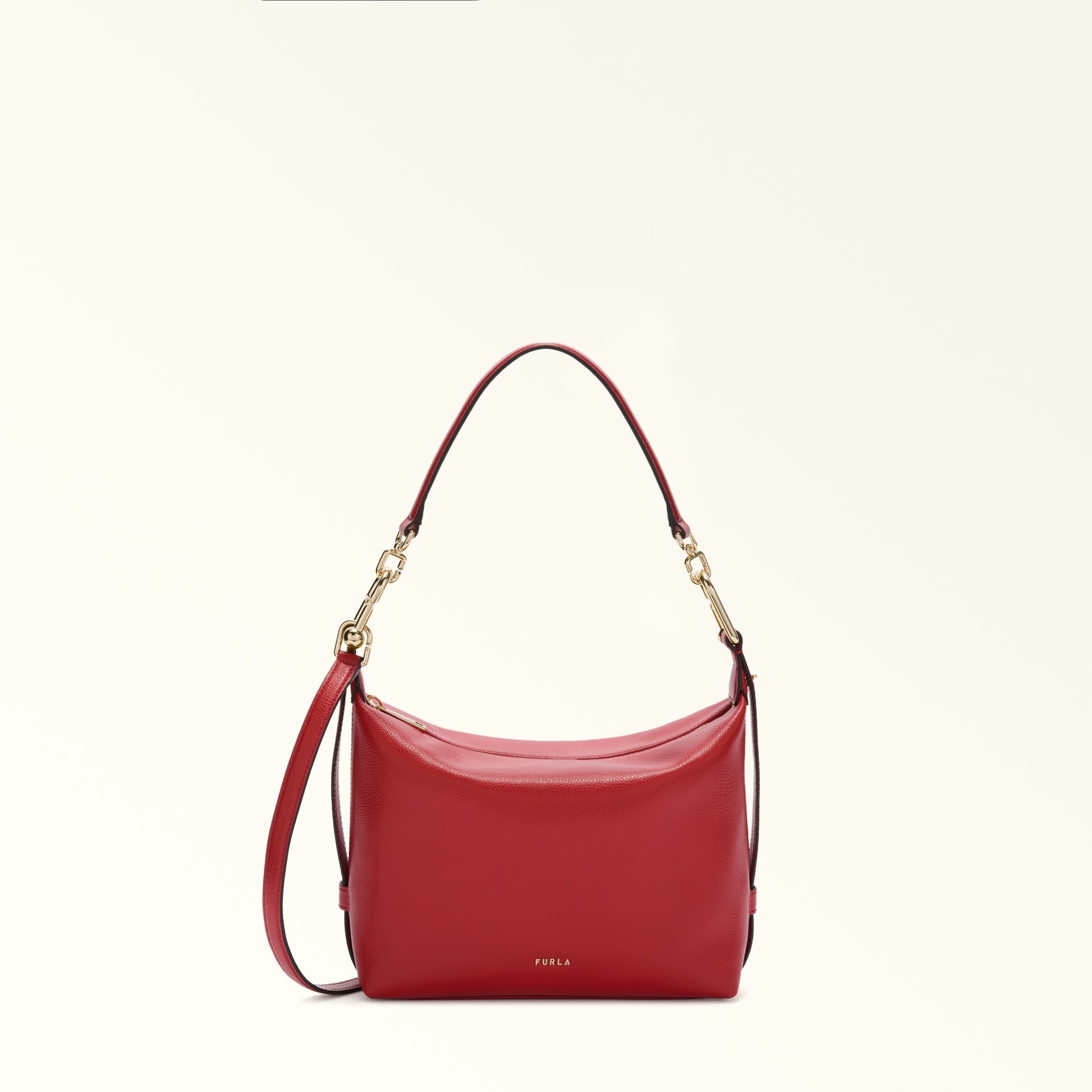 Furla Tonie Mini Hobo Bag In Leather