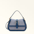 Furla Flow M Top Handle in Blue - Bags 