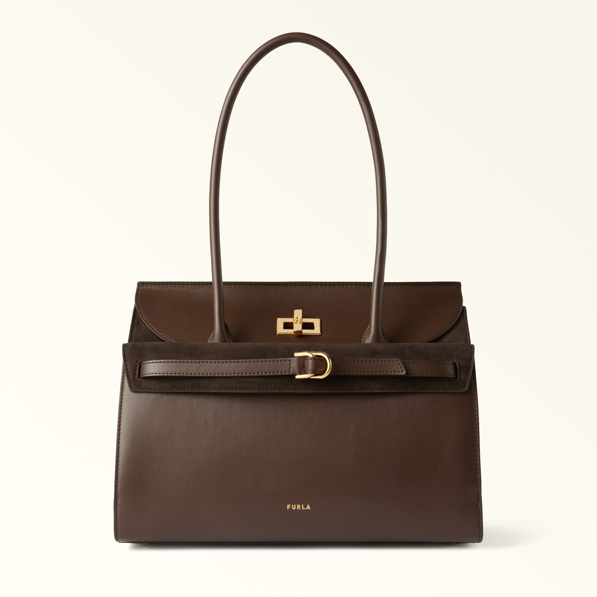 Furla Greta L Tote in Brown - Bags 