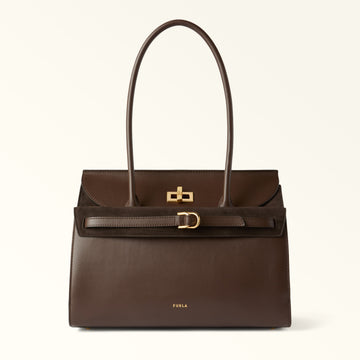 Furla Greta L Tote in Brown - Bags 