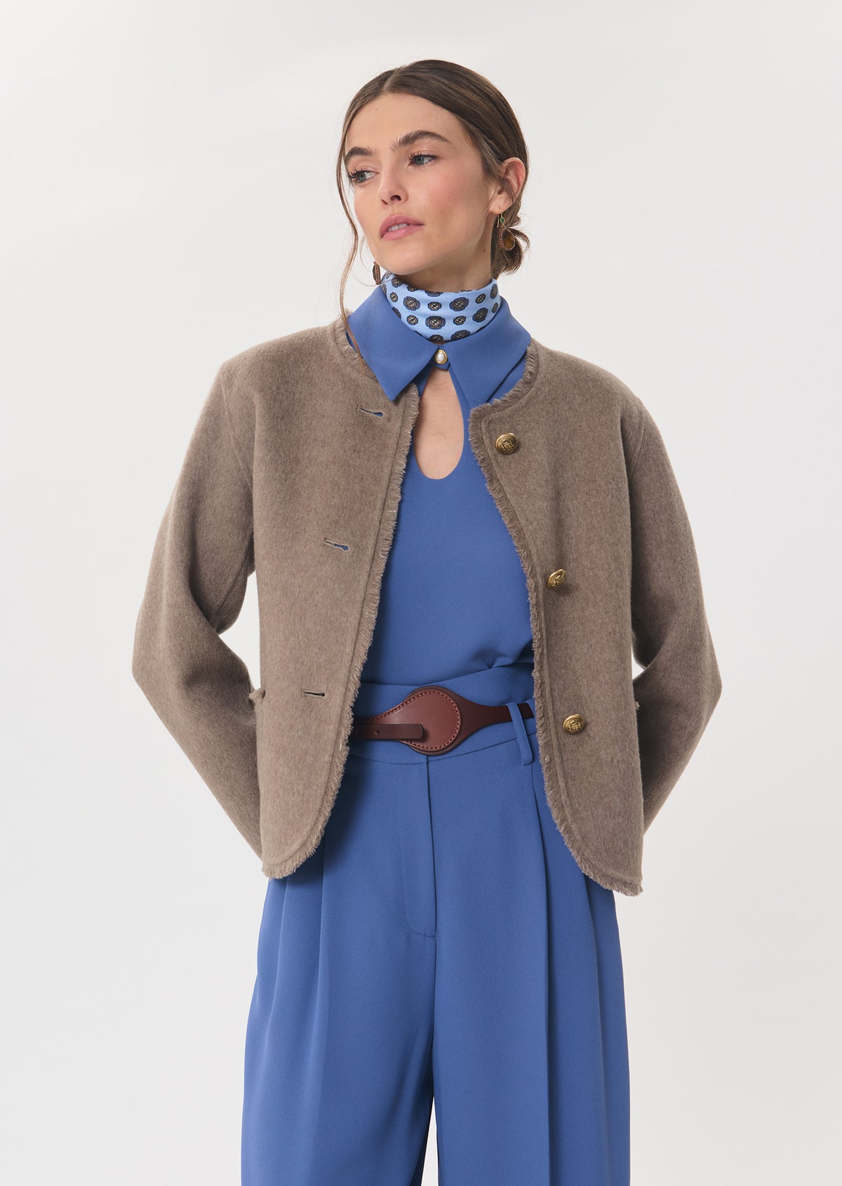 Thimothee top in denim blue by Tara Jarmon