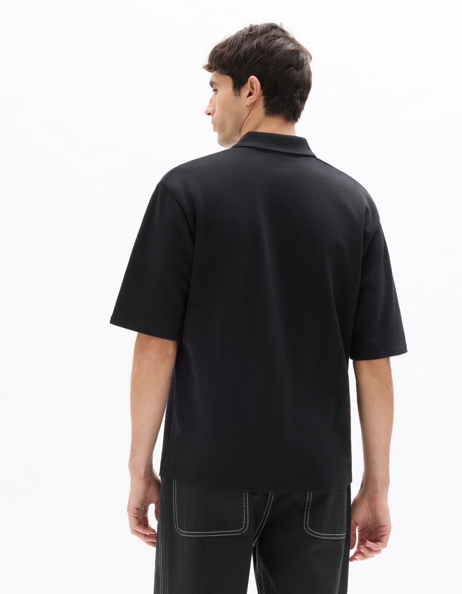 Black Short sleeves Polo for men