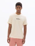 Celio Boxy Crew Neck Equilibrium Print T-Shirt - Beige