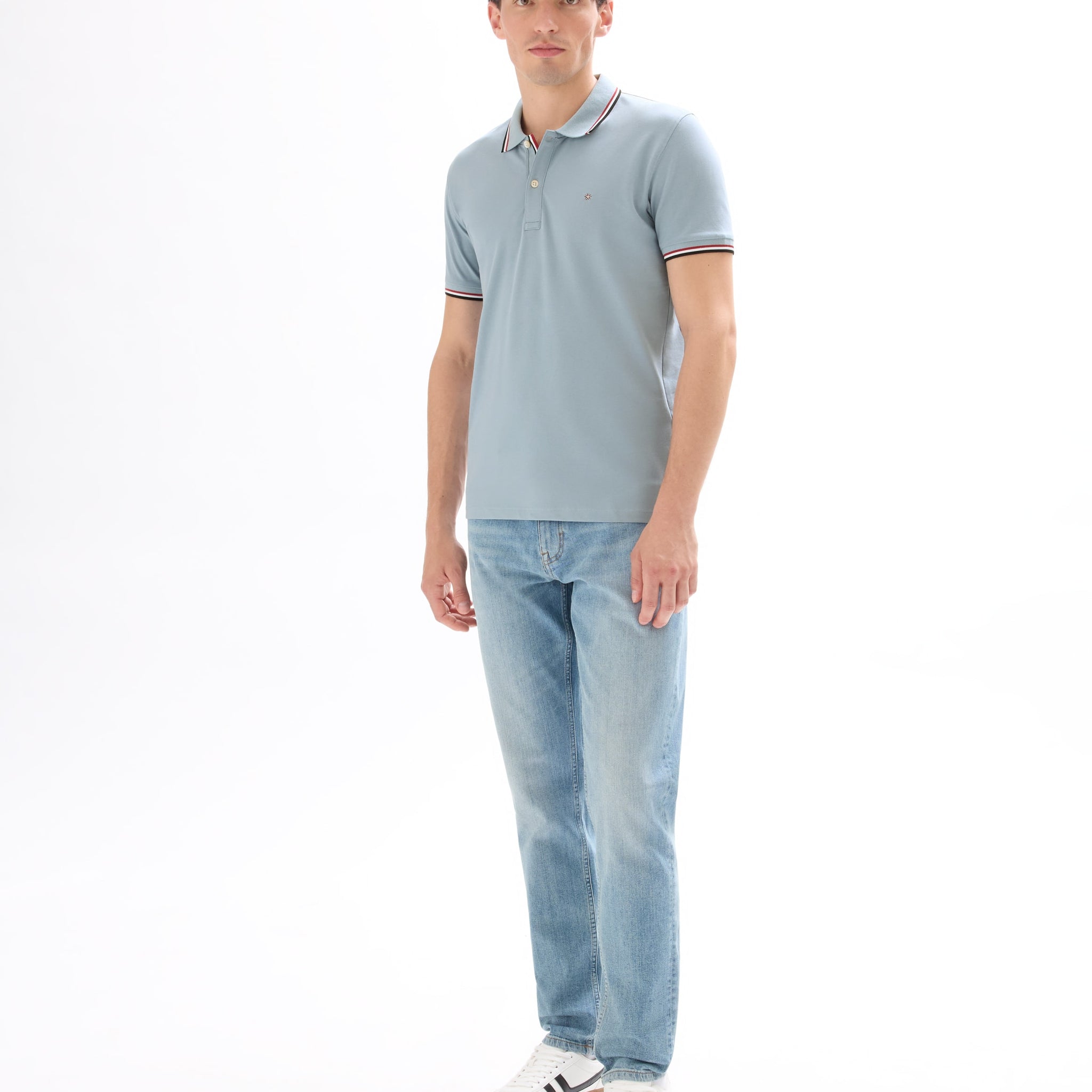 NECETWO DUSTY BLUE SS POLO - Celio lebanon