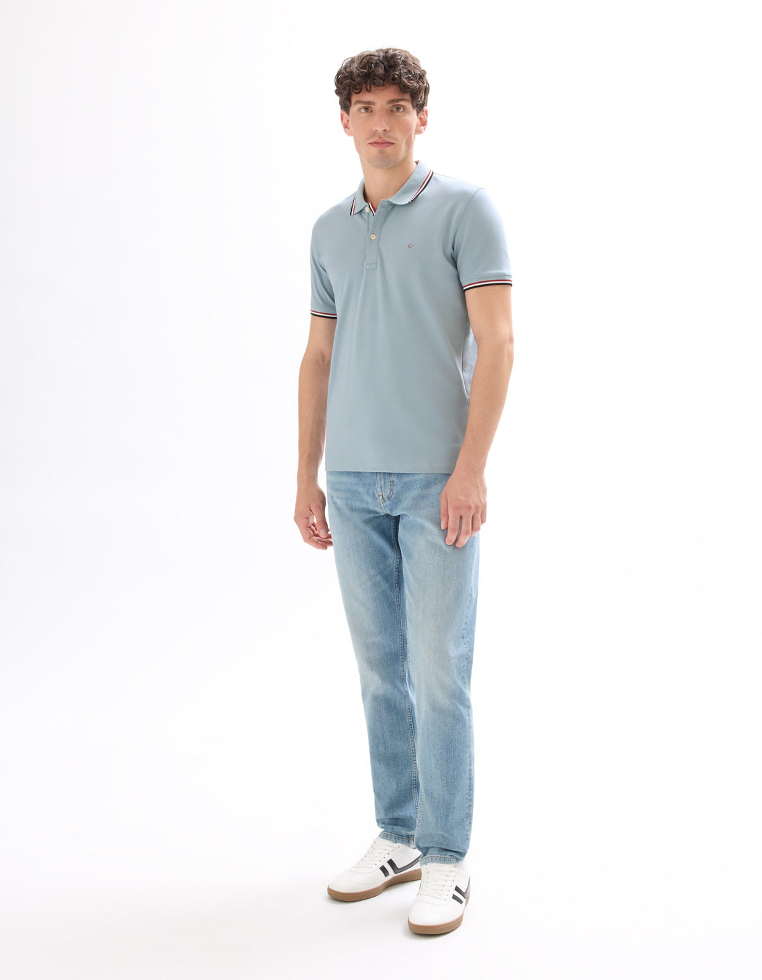NECETWO DUSTY BLUE SS POLO - Celio lebanon