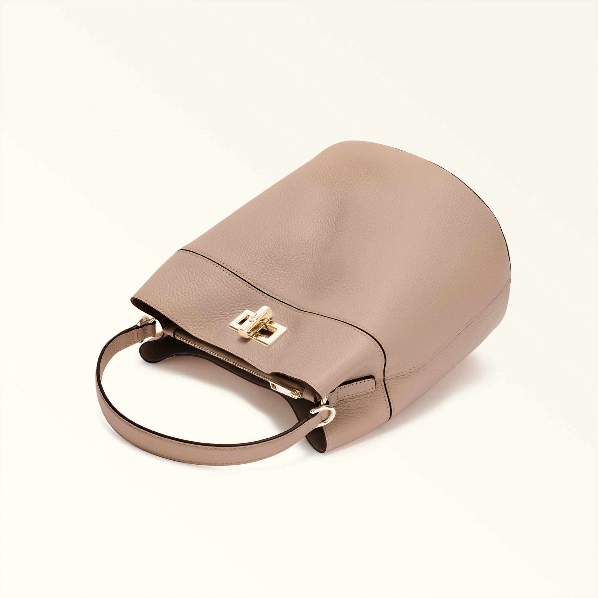 Furla Amelia M Bucket Bag in White - Bags 