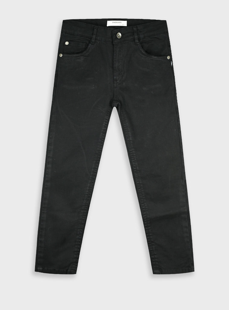 Cotton Boy Trousers - Black