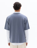 Celio Oversized Crew Neck T-shirt - Blue