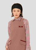 Ravel Burgundy Houndstooth Dress by Tara Jarmon Lebanon