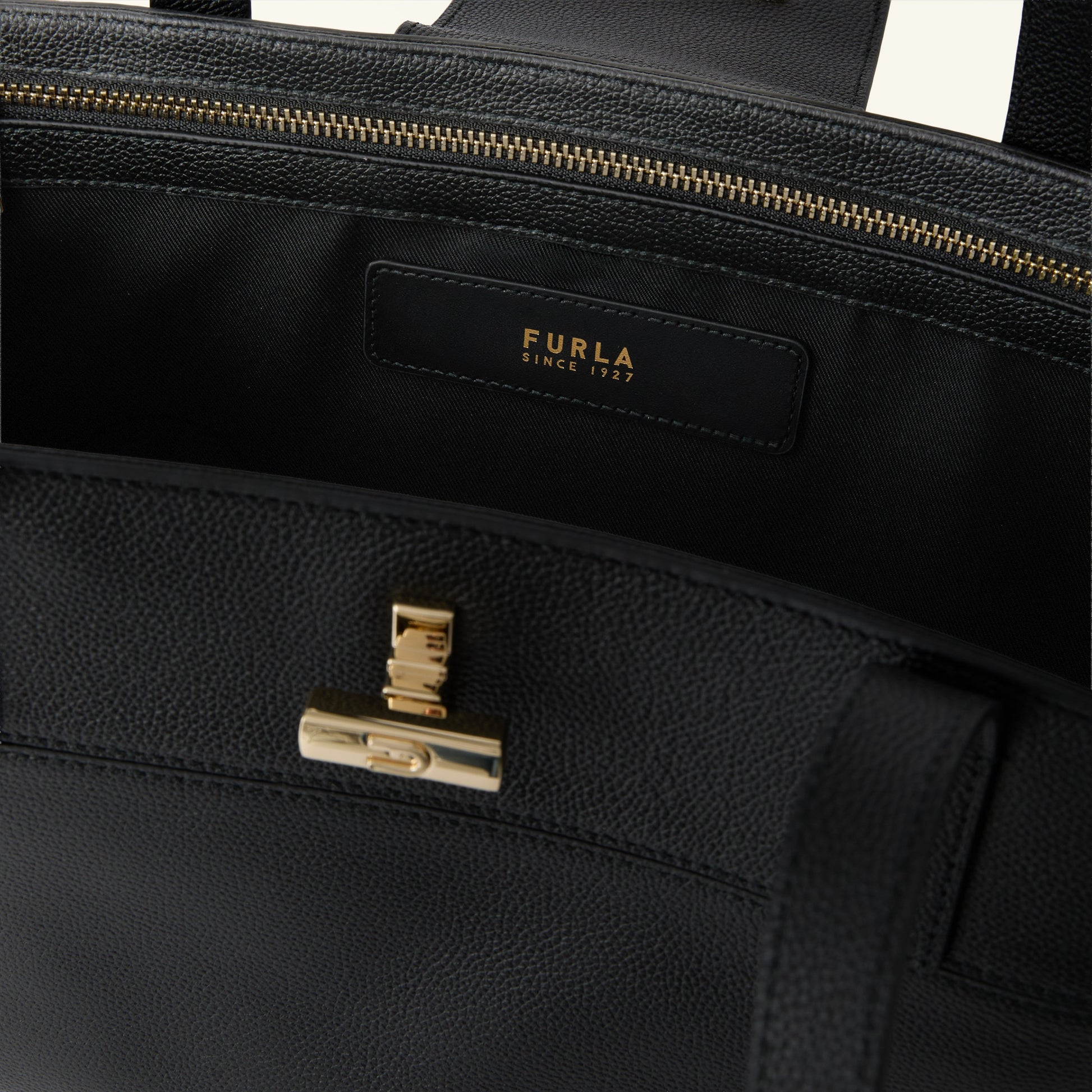 Furla Amelia L Tote E/W in Black - Bags 